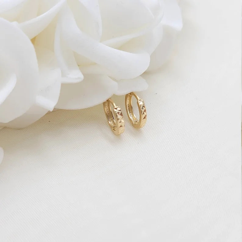 Elegant Silver Huggie Earrings