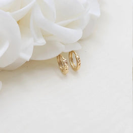 Elegant Silver Huggie Earrings