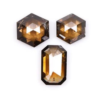 Salt & Pepper Loose Brown Mix Shape Diamond