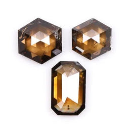 Salt & Pepper Loose Brown Mix Shape Diamond