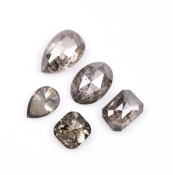 1.26Ct Mix Shape Salt & Pepper Natural Diamond