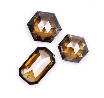 Salt & Pepper Loose Brown Mix Shape Diamond