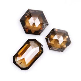 Salt & Pepper Loose Brown Mix Shape Diamond