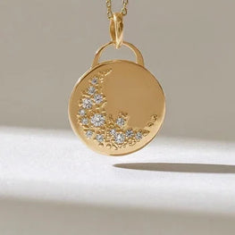 Crescent Moon Necklace Promise Gift