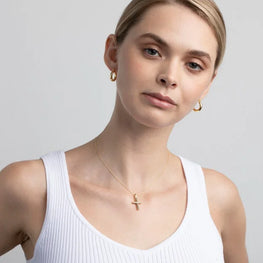 Dainty Cross Sterling Silver Necklace