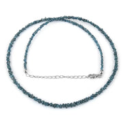Contemporary Blue Colored beads necklace with elegant modern jewelry appeal