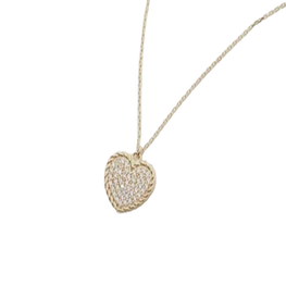 Heart Necklace 14k Yellow Gold Plated Surprise Gift Necklace Minimalist Handmade Jewelry