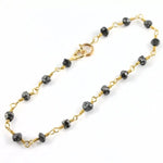Natural 10.00Ct Grey rough bracelet beads with refined modern gemstone design