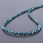 Contemporary Blue Colored beads necklace with elegant modern jewelry appeal