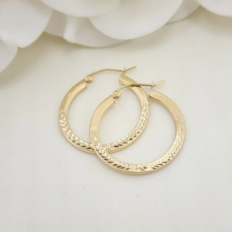 Sterling Silver Classic Hoops Earrings