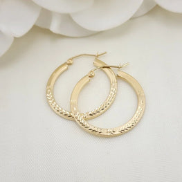 Sterling Silver Classic Hoops Earrings