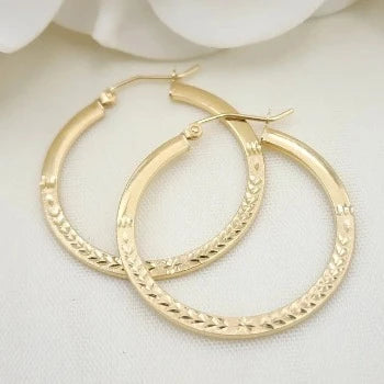Sterling Silver Classic Hoops Earrings