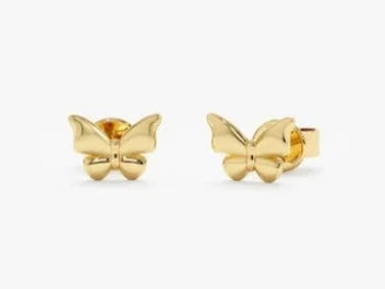 Butterfly Yellow Plated Stunning Earring