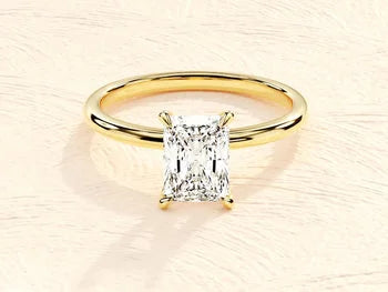 Radiant Cut Solitaire Engagement Ring