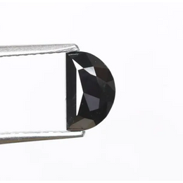 0.83 Ct moon shape fancy black diamond, best man made diamonds, raw diamonds, rough diamonds, rough stones, offering diamods.