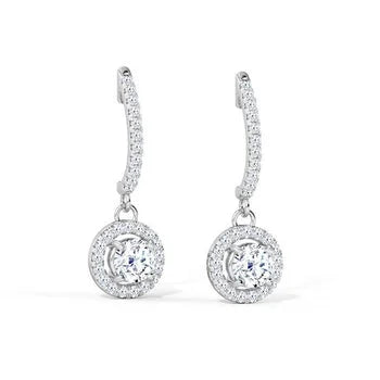Stunning Dangle Earring Sterling Silver Wedding Surprise Earring Gift