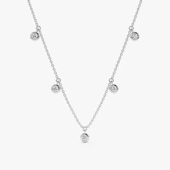 Round Cut Charm Delicate Necklace