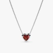 6.60 Ct genuine red gemstone pendant necklace with rich deep color and bold elegant design, perfect for statement fine jewelry and special occasion wear