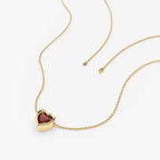 6.60 Ct genuine red gemstone pendant necklace with rich deep color and bold elegant design, perfect for statement fine jewelry and special occasion wear