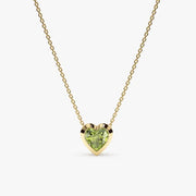 6.60 Ct genuine green gemstone pendant necklace with vibrant green color and elegant design, ideal for luxury fine jewelry and statement styling