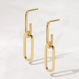 Statement Chain Dangle Earrings
