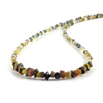 Contemporary Multi Coloured beads necklace with elegant modern jewelry appeal
