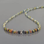 Contemporary Multi Coloured beads necklace with elegant modern jewelry appeal