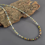 Contemporary Multi Coloured beads necklace with elegant modern jewelry appeal