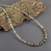 Contemporary Multi Coloured beads necklace with elegant modern jewelry appeal