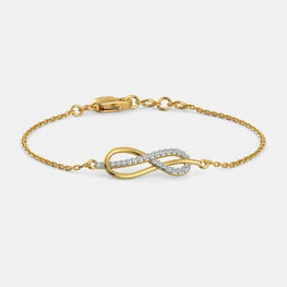 Infinity Charm Delicate Silver Bracelet