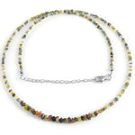 Contemporary Multi Coloured beads necklace with elegant modern jewelry appeal