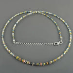 Contemporary Multi Coloured beads necklace with elegant modern jewelry appeal