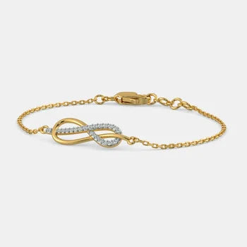 Infinity Charm Delicate Silver Bracelet