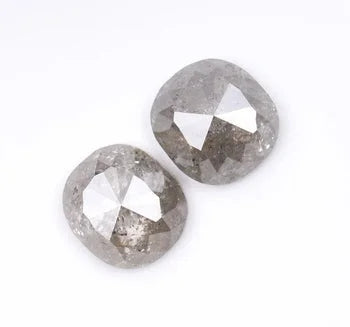 Oval Shape Loose Salt & Pepper Natural Diamond