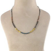 Distinctive beads necklace with Multi Colored Rough Diamond refined modern jewelry brilliance