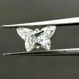 0.64 Carat Butterfly Cut Fancy Shape Diamond, Lab Grown Diamond Loose For Pendant