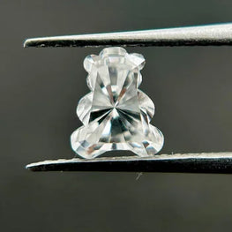 0.70 Ct Teddy Bear Lab Grown Diamond For Engagement F Color VS1 Clarity Lab Created Diamond