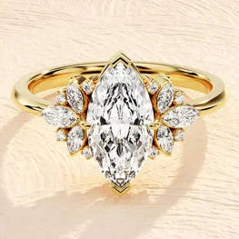 Marquise Cut Solitaire Delicated Ring