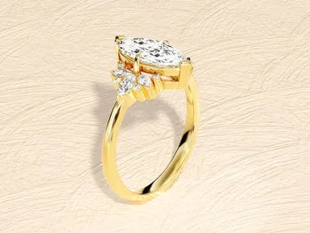 Marquise Cut Solitaire Delicated Ring