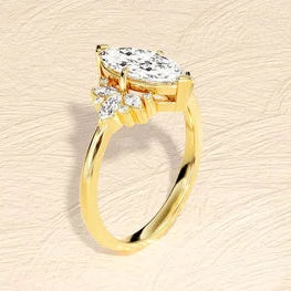Marquise Cut Solitaire Delicated Ring