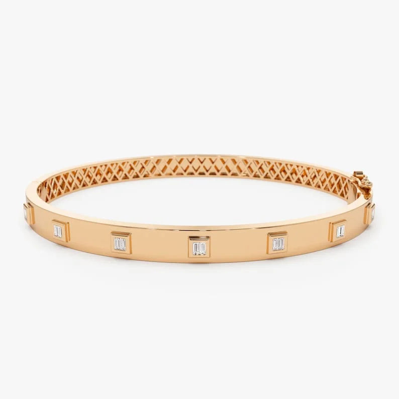 Diamond Statement Bangle Bracelet