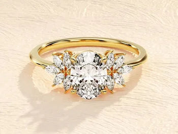 Oval Cut Gorgeous Moissanite Ring