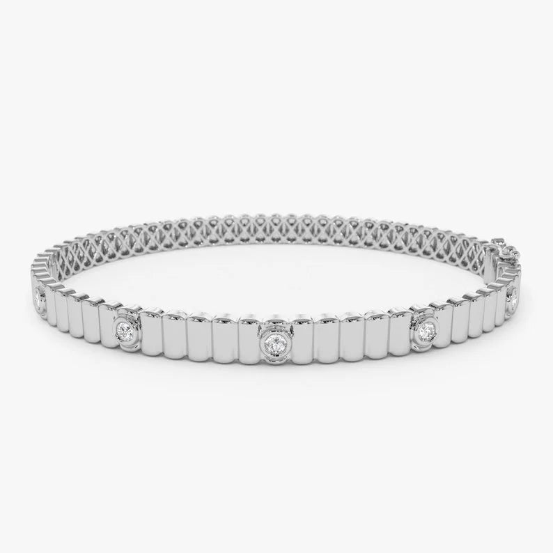 Sterling Silver Bar Unique Bracelet