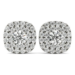 Round Cut Stud Dainty Earring Simulated DIamond Silver Anniversary Gift Earring - Jay Amar Gems