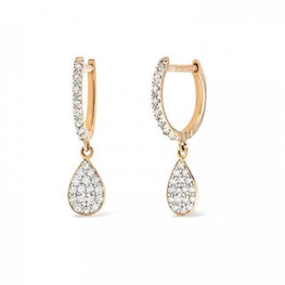 Teardrop Elegant Drop Earring Sterling Silver Unique Wedding Earring Handmade Gift - Jay Amar Gems