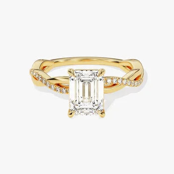Emerald Cut Moissanite Stunning Ring