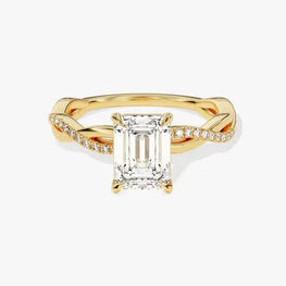 Emerald Cut Moissanite Stunning Ring
