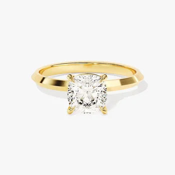 Cushion Cut Solitaire Promise Ring