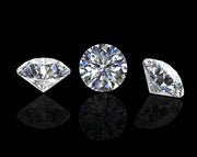 1.24 Ct round cut lab created moissanite diamond, diamond, raw diamonds, rough diamonds, gia certified diamonds.