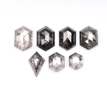 Mix Shape Salt & Pepper Natural Diamond